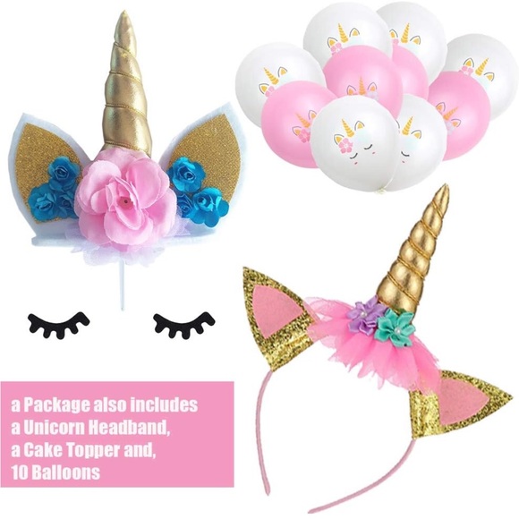 ☀️ NIP Unicorn 🦄 Theme Birthday Party Decorations - Picture 4 of 8